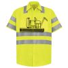 Men's High Visibility Safety Short Sleeve Work Shirt Thumbnail