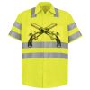 Men's High Visibility Safety Short Sleeve Work Shirt Thumbnail