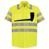 Men's High Visibility Safety Short Sleeve Work Shirt Thumbnail