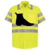 Men's High Visibility Safety Short Sleeve Work Shirt Thumbnail