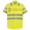 Men's High Visibility Safety Short Sleeve Work Shirt Thumbnail