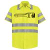 Men's High Visibility Safety Short Sleeve Work Shirt Thumbnail