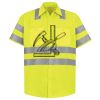 Men's High Visibility Safety Short Sleeve Work Shirt Thumbnail