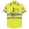 Men's High Visibility Safety Short Sleeve Work Shirt Thumbnail