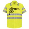 Men's High Visibility Safety Short Sleeve Work Shirt Thumbnail