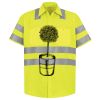 Men's High Visibility Safety Short Sleeve Work Shirt Thumbnail