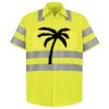Men's High Visibility Safety Short Sleeve Work Shirt Thumbnail