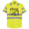Men's High Visibility Safety Short Sleeve Work Shirt Thumbnail