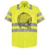 Men's High Visibility Safety Short Sleeve Work Shirt Thumbnail