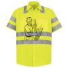 Men's High Visibility Safety Short Sleeve Work Shirt Thumbnail