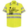 Men's High Visibility Safety Short Sleeve Work Shirt Thumbnail