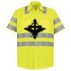 Men's High Visibility Safety Short Sleeve Work Shirt Thumbnail
