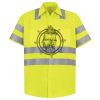 Men's High Visibility Safety Short Sleeve Work Shirt Thumbnail