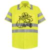 Men's High Visibility Safety Short Sleeve Work Shirt Thumbnail