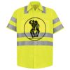 Men's High Visibility Safety Short Sleeve Work Shirt Thumbnail