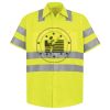 Men's High Visibility Safety Short Sleeve Work Shirt Thumbnail