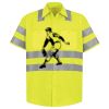 Men's High Visibility Safety Short Sleeve Work Shirt Thumbnail