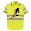 Men's High Visibility Safety Short Sleeve Work Shirt Thumbnail