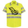 Men's High Visibility Safety Short Sleeve Work Shirt Thumbnail