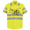 Men's High Visibility Safety Short Sleeve Work Shirt Thumbnail