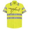 Men's High Visibility Safety Short Sleeve Work Shirt Thumbnail