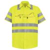 Men's High Visibility Safety Short Sleeve Work Shirt Thumbnail
