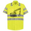 Men's High Visibility Safety Short Sleeve Work Shirt Thumbnail