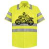 Men's High Visibility Safety Short Sleeve Work Shirt Thumbnail