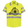 Men's High Visibility Safety Short Sleeve Work Shirt Thumbnail