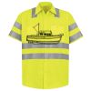 Men's High Visibility Safety Short Sleeve Work Shirt Thumbnail