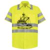 Men's High Visibility Safety Short Sleeve Work Shirt Thumbnail