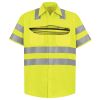 Men's High Visibility Safety Short Sleeve Work Shirt Thumbnail