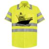 Men's High Visibility Safety Short Sleeve Work Shirt Thumbnail