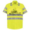 Men's High Visibility Safety Short Sleeve Work Shirt Thumbnail