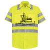 Men's High Visibility Safety Short Sleeve Work Shirt Thumbnail