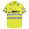Men's High Visibility Safety Short Sleeve Work Shirt Thumbnail