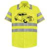 Men's High Visibility Safety Short Sleeve Work Shirt Thumbnail