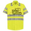 Men's High Visibility Safety Short Sleeve Work Shirt Thumbnail