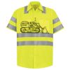 Men's High Visibility Safety Short Sleeve Work Shirt Thumbnail