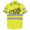 Men's High Visibility Safety Short Sleeve Work Shirt Thumbnail