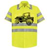 Men's High Visibility Safety Short Sleeve Work Shirt Thumbnail