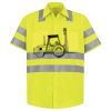 Men's High Visibility Safety Short Sleeve Work Shirt Thumbnail