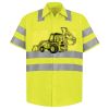 Men's High Visibility Safety Short Sleeve Work Shirt Thumbnail