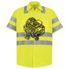 Men's High Visibility Safety Short Sleeve Work Shirt Thumbnail