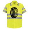Men's High Visibility Safety Short Sleeve Work Shirt Thumbnail