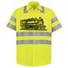 Men's High Visibility Safety Short Sleeve Work Shirt Thumbnail