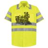 Men's High Visibility Safety Short Sleeve Work Shirt Thumbnail