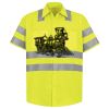 Men's High Visibility Safety Short Sleeve Work Shirt Thumbnail