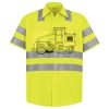 Men's High Visibility Safety Short Sleeve Work Shirt Thumbnail