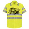 Men's High Visibility Safety Short Sleeve Work Shirt Thumbnail